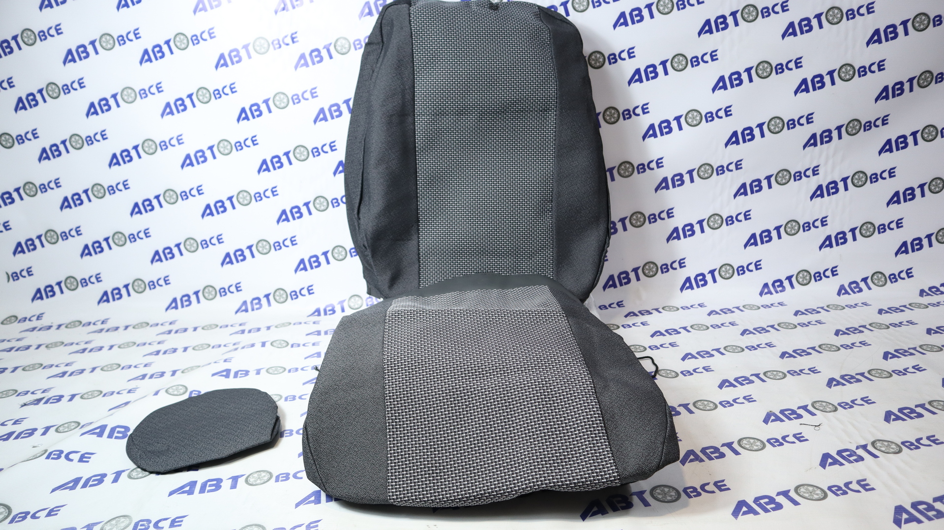 Чехлы сидений ВАЗ-1118 (с 2004г) серый Жаккард MK